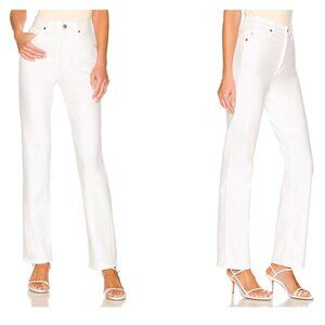 AG JEANS alexxis straight jeans in authentic white